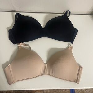 Sophie B. Black and Cream Bras